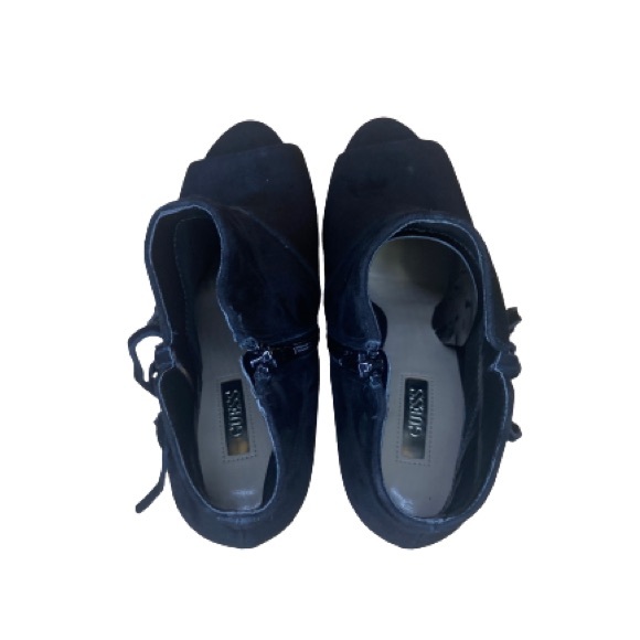 Guess Aziz Fringe Peep Toe Bootie Women - Picture 5 of 6